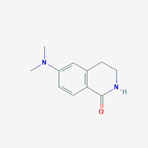 molecular formula C11H14N2O B8030703 6-(Dimethylamino)-3,4-dihydroisoquinolin-1(2H)-one 