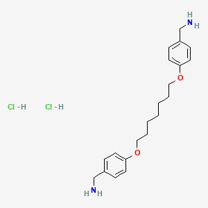 molecular formula C21H32Cl2N2O2 B8030725 (4,4'-(Heptane-1,7-diylbis(oxy))bis(4,1-phenylene))dimethanamine 2HCl 
