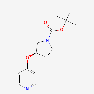 molecular formula C14H20N2O3 B8030735 (R)-tert-Butyl 3-(pyridin-4-yloxy)pyrrolidine-1-carboxylate 