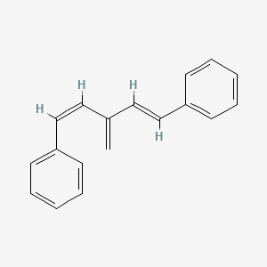 molecular formula C18H16 B8030754 [(1Z,4E)-3-methylidene-5-phenylpenta-1,4-dienyl]benzene 