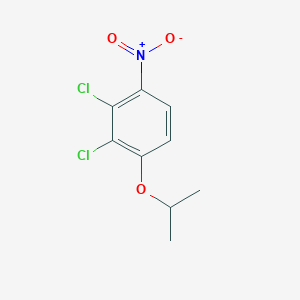 molecular formula C9H9Cl2NO3 B8030820 2,3-Dichloro-1-nitro-4-(propan-2-yloxy)benzene 