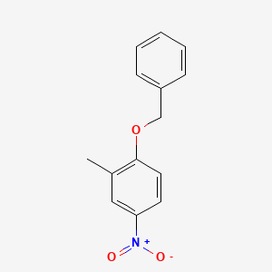 molecular formula C14H13NO3 B8030885 1-(Benzyloxy)-2-methyl-4-nitrobenzene 