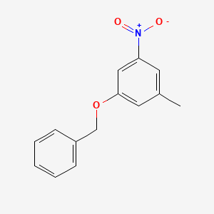 molecular formula C14H13NO3 B8030889 1-(Benzyloxy)-3-methyl-5-nitrobenzene CAS No. 1881291-17-3