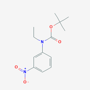molecular formula C13H18N2O4 B8030915 Tert-butyl N-ethyl-N-(3-nitrophenyl)carbamate 