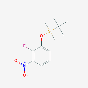 molecular formula C12H18FNO3Si B8030928 Tert-butyl(2-fluoro-3-nitrophenoxy)dimethylsilane 