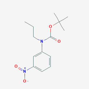 molecular formula C14H20N2O4 B8030948 Tert-butyl N-(3-nitrophenyl)-N-propylcarbamate 