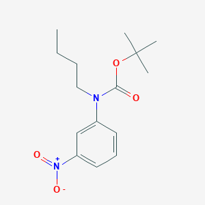 molecular formula C15H22N2O4 B8030974 Tert-butyl N-butyl-N-(3-nitrophenyl)carbamate 