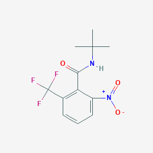 molecular formula C12H13F3N2O3 B8031004 N-Tert-butyl-2-nitro-6-(trifluoromethyl)benzamide 