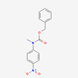 molecular formula C15H14N2O4 B8031017 Benzyl methyl 4-nitrophenylcarbamate 