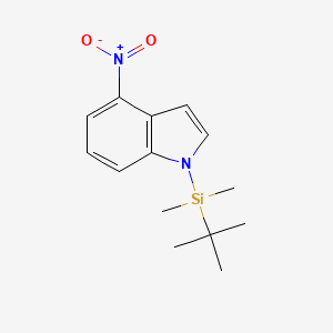 molecular formula C14H20N2O2Si B8031044 1-(tert-butyldimethylsilyl)-4-nitro-1H-indole 