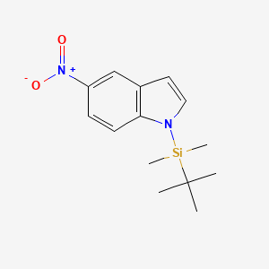 molecular formula C14H20N2O2Si B8031048 1-(tert-butyldimethylsilyl)-5-nitro-1H-indole 