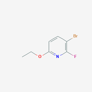 molecular formula C7H7BrFNO B8031118 3-Bromo-6-ethoxy-2-fluoropyridine 