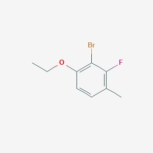 molecular formula C9H10BrFO B8031131 2-Bromo-1-ethoxy-3-fluoro-4-methylbenzene 