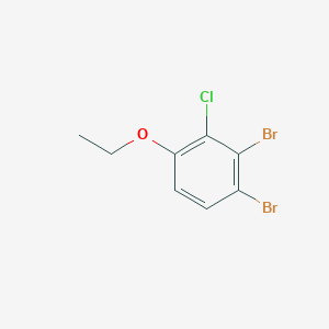 molecular formula C8H7Br2ClO B8031140 1,2-Dibromo-3-chloro-4-ethoxybenzene CAS No. 1881331-90-3