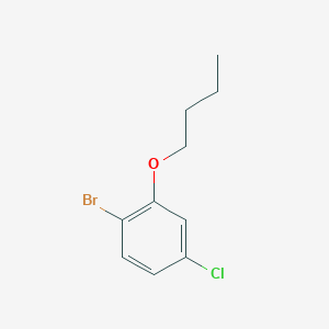 molecular formula C10H12BrClO B8031148 1-Bromo-2-butoxy-4-chlorobenzene 