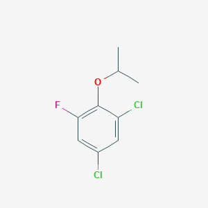 molecular formula C9H9Cl2FO B8031254 1,5-Dichloro-3-fluoro-2-(propan-2-yloxy)benzene 