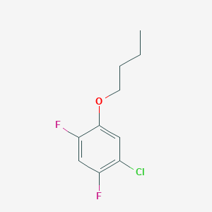 molecular formula C10H11ClF2O B8031282 1-Butoxy-5-chloro-2,4-difluorobenzene 