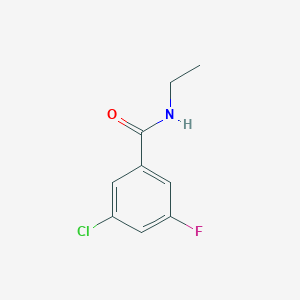 molecular formula C9H9ClFNO B8031297 3-Chloro-N-ethyl-5-fluorobenzamide 