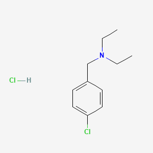 molecular formula C11H17Cl2N B8031315 [(4-Chlorophenyl)methyl]diethylamine hydrochloride 