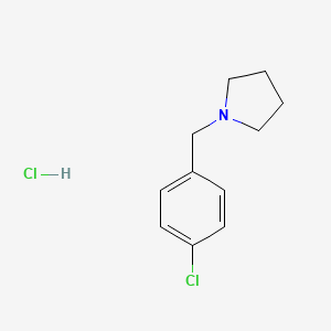molecular formula C11H15Cl2N B8031318 1-(4-Chlorobenzyl)pyrrolidine hydrochloride 