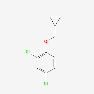 molecular formula C10H10Cl2O B8031331 2,4-Dichloro-1-(cyclopropylmethoxy)benzene 