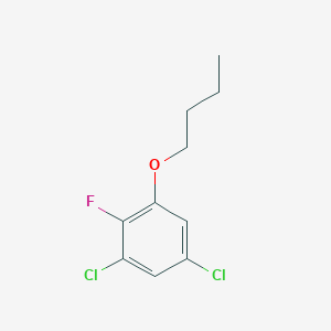 molecular formula C10H11Cl2FO B8031365 1-Butoxy-3,5-dichloro-2-fluorobenzene 
