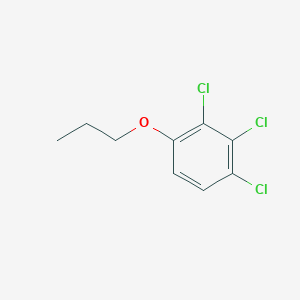 molecular formula C9H9Cl3O B8031383 1,2,3-Trichloro-4-propoxybenzene 