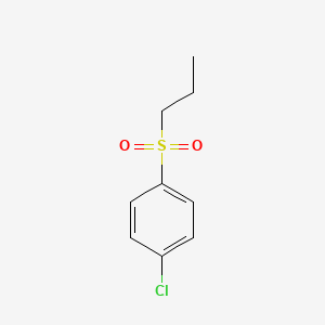 molecular formula C9H11ClO2S B8031394 Benzene, 1-chloro-4-(propylsulfonyl)- CAS No. 101167-08-2