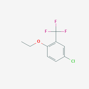 molecular formula C9H8ClF3O B8031461 4-Chloro-1-ethoxy-2-(trifluoromethyl)benzene 