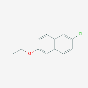molecular formula C12H11ClO B8031497 2-Chloro-6-ethoxynaphthalene 