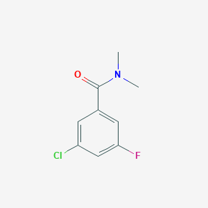 molecular formula C9H9ClFNO B8031507 3-Chloro-5-fluoro-N,N-dimethylbenzamide 