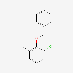 molecular formula C14H13ClO B8031564 2-(Benzyloxy)-1-chloro-3-methylbenzene CAS No. 500149-91-7