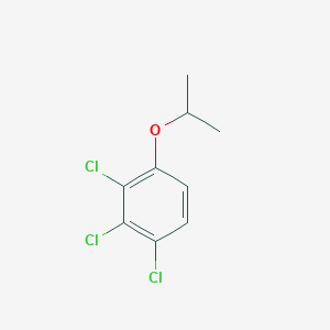 molecular formula C9H9Cl3O B8031606 1,2,3-Trichloro-4-(propan-2-yloxy)benzene 