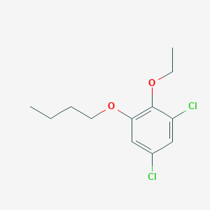 molecular formula C12H16Cl2O2 B8031607 1-Butoxy-3,5-dichloro-2-ethoxybenzene 