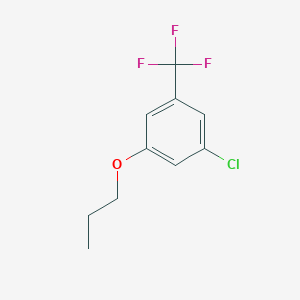 molecular formula C10H10ClF3O B8031615 1-Chloro-3-propoxy-5-(trifluoromethyl)benzene 