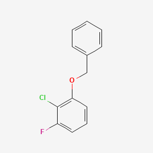 molecular formula C13H10ClFO B8031649 1-(Benzyloxy)-2-chloro-3-fluorobenzene 