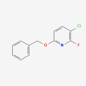 molecular formula C12H9ClFNO B8031661 6-(Benzyloxy)-3-chloro-2-fluoropyridine 