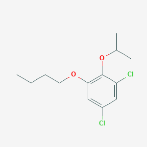 molecular formula C13H18Cl2O2 B8031724 1-Butoxy-3,5-dichloro-2-(propan-2-yloxy)benzene 