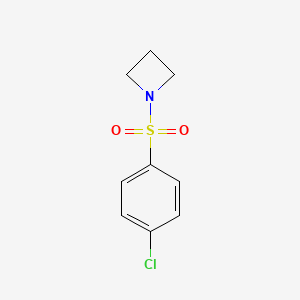 molecular formula C9H10ClNO2S B8031770 1-((4-Chlorophenyl)sulfonyl)azetidine 
