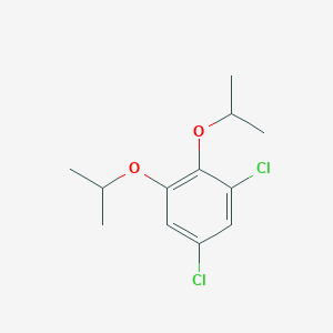 molecular formula C12H16Cl2O2 B8031798 1,5-Dichloro-2,3-bis(propan-2-yloxy)benzene 