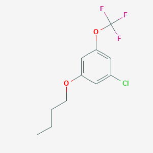 molecular formula C11H12ClF3O2 B8031827 1-Butoxy-3-chloro-5-(trifluoromethoxy)benzene 