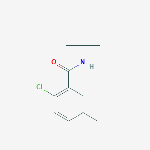molecular formula C12H16ClNO B8031878 N-Tert-butyl-2-chloro-5-methylbenzamide 