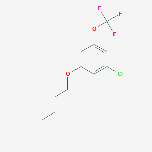 molecular formula C12H14ClF3O2 B8031886 1-Chloro-3-(pentyloxy)-5-(trifluoromethoxy)benzene 