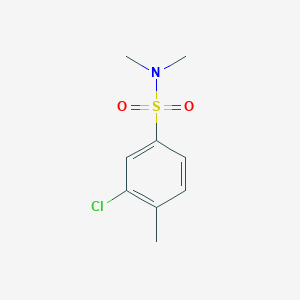 molecular formula C9H12ClNO2S B8031893 3-Chloro-n,n,4-trimethylbenzene-1-sulfonamide 