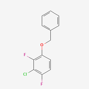 molecular formula C13H9ClF2O B8031894 1-(Benzyloxy)-3-chloro-2,4-difluorobenzene 