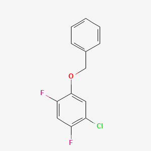 molecular formula C13H9ClF2O B8031908 1-(Benzyloxy)-5-chloro-2,4-difluorobenzene 