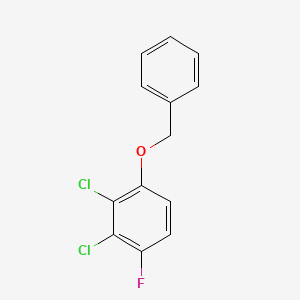 molecular formula C13H9Cl2FO B8031929 1-(Benzyloxy)-2,3-dichloro-4-fluorobenzene 