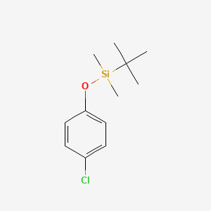 molecular formula C12H19ClOSi B8031937 4-Chloro-1-dimethyl(tert-butyl)silyloxybenzene CAS No. 126644-72-2