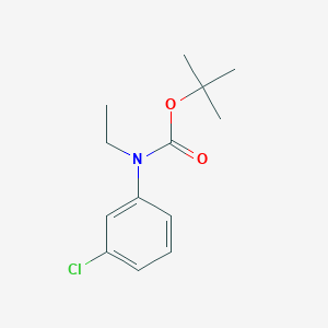 molecular formula C13H18ClNO2 B8031959 Tert-butyl N-(3-chlorophenyl)-N-ethylcarbamate 