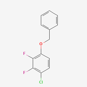 molecular formula C13H9ClF2O B8031966 1-(Benzyloxy)-4-chloro-2,3-difluorobenzene 